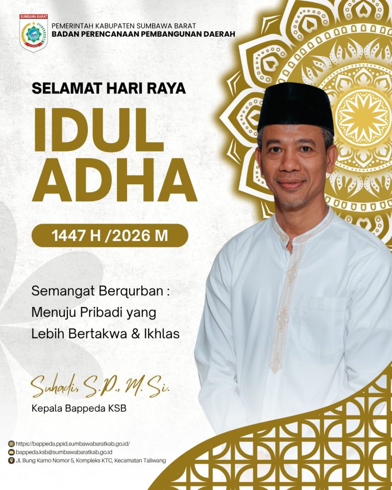 Iklan BAPPEDA KSB: Selamat Hari Raya Idul Adha 1447 H 2026 M