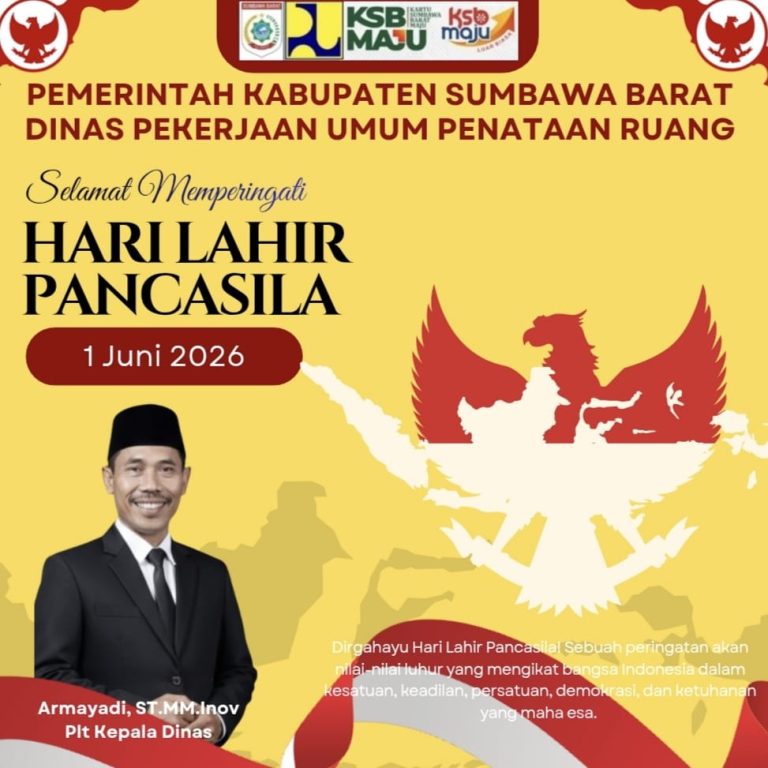 Iklan Dinas PUPR KSB: Selamat Hari Lahir Pancasila, 1 Juni 2026