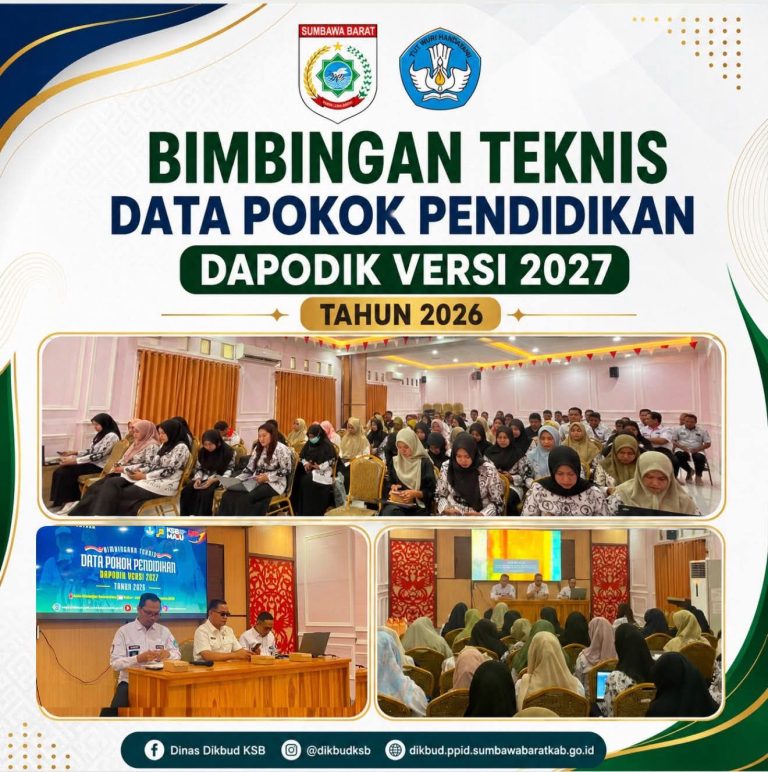 Dikbud KSB Gelar Bimtek Dapodik Versi 2027, Dorong Akurasi Data Pendidikan