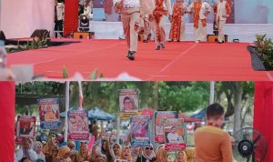Semarak Hari Lahir KSB ke-23: Guru dan Tenaga Pendidik Unjuk Gigi di Panggung Fashion Show Pesona Tenun Sumbawa Barat