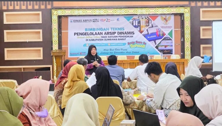 Arpus KSB Perkuat Kearsipan Sekolah, Tenaga Pendidik dan Pengawas Ikuti Bimtek Dua Hari