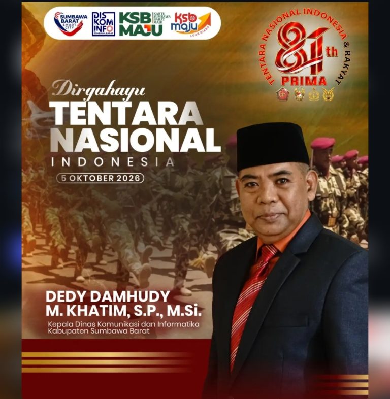 Iklan DISKOMINFO Sumbawa Barat: Dirgahayu Tentara Nasional Indonesia